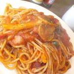 大通食堂 - ナポリタン　スープ付　　７００円　【　２０１５年１０月　】