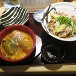 讃岐うどん あ季 - 冷肉うどん＆ロールキャベツ