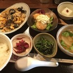 Manyuuki - 今週のランチ、豚肉キクラゲ卵のオイスター炒め