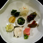 近為 - 4.お茶漬けの季節の漬物盛り合わせ