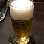 まずはオリオンビールで乾杯〜♪