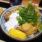 丸亀製麺 - タル鶏天ぶっかけ　並・温