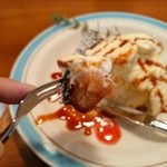 アイスクリームと一緒にいただきます。