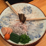 高瀬 - ふぐ刺し全景