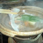 伊豆 薫風 - 鯛を「しゃぶしゃぶ」・・・