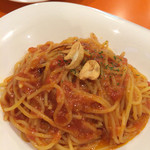 Pizzeria Primo Kyukaruizawa Ginzadori Ten - トマトのペペロンチーノのアップ