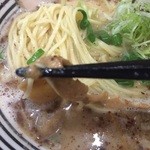 極麺 青二犀 - 穂先メンマ柔らかい