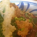 釜あげ饂飩　唐庵 - かしわ天カレーうどん(アップ)