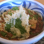 釜あげ饂飩　唐庵 - かしわ天カレーうどん