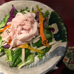 旬菜処 びいどろ - 旬の島野菜４種と純朴豚の冷しゃぶサラダ