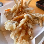 そば哲 - ごぼう天としめじのてんぷらも！