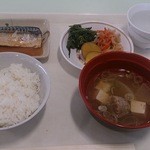 Toukyou Kaiyou Daigaku Seikyou Shokudou - さば味噌煮・ライス中ほか　453円