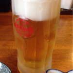 キンキンに冷えたオリオン生ビール