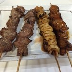 赤城 - お任せ串４点201508　2回目