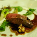 四間道レストランMATSUURA - 2015.10 北海道エゾ鹿シンタマ肉のロティ