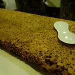 四間道レストランMATSUURA - 2015.10 謎のコルクのテーブルはワインサーブ用でした。