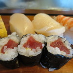 Sushi Katsu - 白身、帆立、鉄火巻