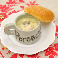 ★ロゴスキー名物★「きのこと鶏肉のつぼ焼き」～アツアツのオーブン料理～