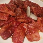 Yakiniku Toraji - ハラミ(1200円）+生カルビ(1250円）