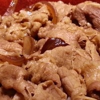 赤坂 金舌 - だし牛丼　肉1.5倍+ご飯大盛り　2015.10