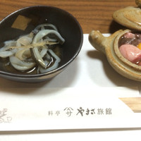 料亭 やまさ旅館 - 皮の湯引きと肝