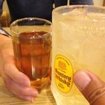 お家のごはん かれん - H.27.10.23.夜 ハイボールvsお茶