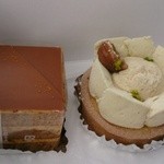 パティスリー タンドレス - キャネリエ(左)、タルトポワールマロン(右）