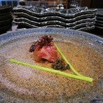 京松蘭はなれ - ハネシタの炙りタルタル