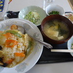 竹美食堂 - 中華丼　￥600