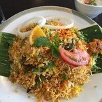 カーン・ケバブ・ビリヤニ - 平日スペシャルランチ　ビリヤ二セット(柔らかラムビリヤ二)　1235円