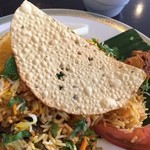 カーン・ケバブ・ビリヤニ - パパド(豆のせんべい)