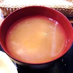 吟彩 - 吟彩 ＠八丁堀 豆腐と若布の味噌汁