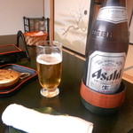 料理旅館呑龍 - ビール（アサヒスーパードライ）