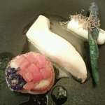 ル・ブルギニオン - 帆立貝ムニエルのアップ