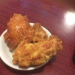 台湾料理コウシン - エビマヨ定食の唐揚げ