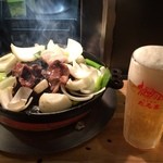 成吉思汗(ジンギスカン)1人前とビール 中ジョッキ