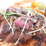 ラトラス - ランチコース 6000円 の牛舌のグリエ ジュドフォアグラ