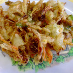 野口うどん - かきあけ(*´д`*)