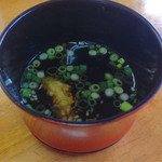 野口うどん - つけ出汁(*´д`*)おばちゃん生姜いらない！って言おうとしたけど遅かった←