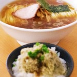 支那そば かでかる - 支那そば＆とろろ昆布ご飯
