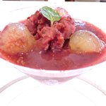 ラトラス - ランチコース 6000円 の巨峰を使った一皿