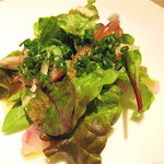 三重産鰺を用いた「本日のお刺身サラダ」