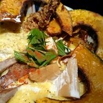 鶏Soba 座銀 - 限定 PUNP OF CHICKIN かぼちゃ鶏白湯♪