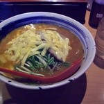 麺屋 國丸。 - 土佐カツオ味噌ラーメン+あぶりチーズのせ