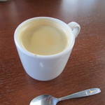 エール カフェ - 最後はホットコーヒーをいただいてランチは終了、会場のメインアリーナに戻らせていただきました。

