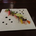 前菜（鯛のカルパッチョ）