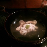 冨久屋 - 椀物、真鱈白子、丹波シメジ、柚