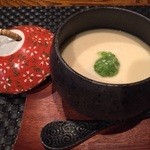 蕾 - 茶碗蒸し、餅と小梅入り