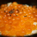 さ行 - 2015年10月鮭の腹子飯にいくら乗せ