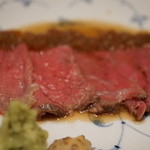 さ行 - 2015年10月山形牛のローストビーフ、玉ねぎソース